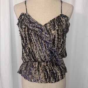 Parker Silk Print Camisole SZ S
